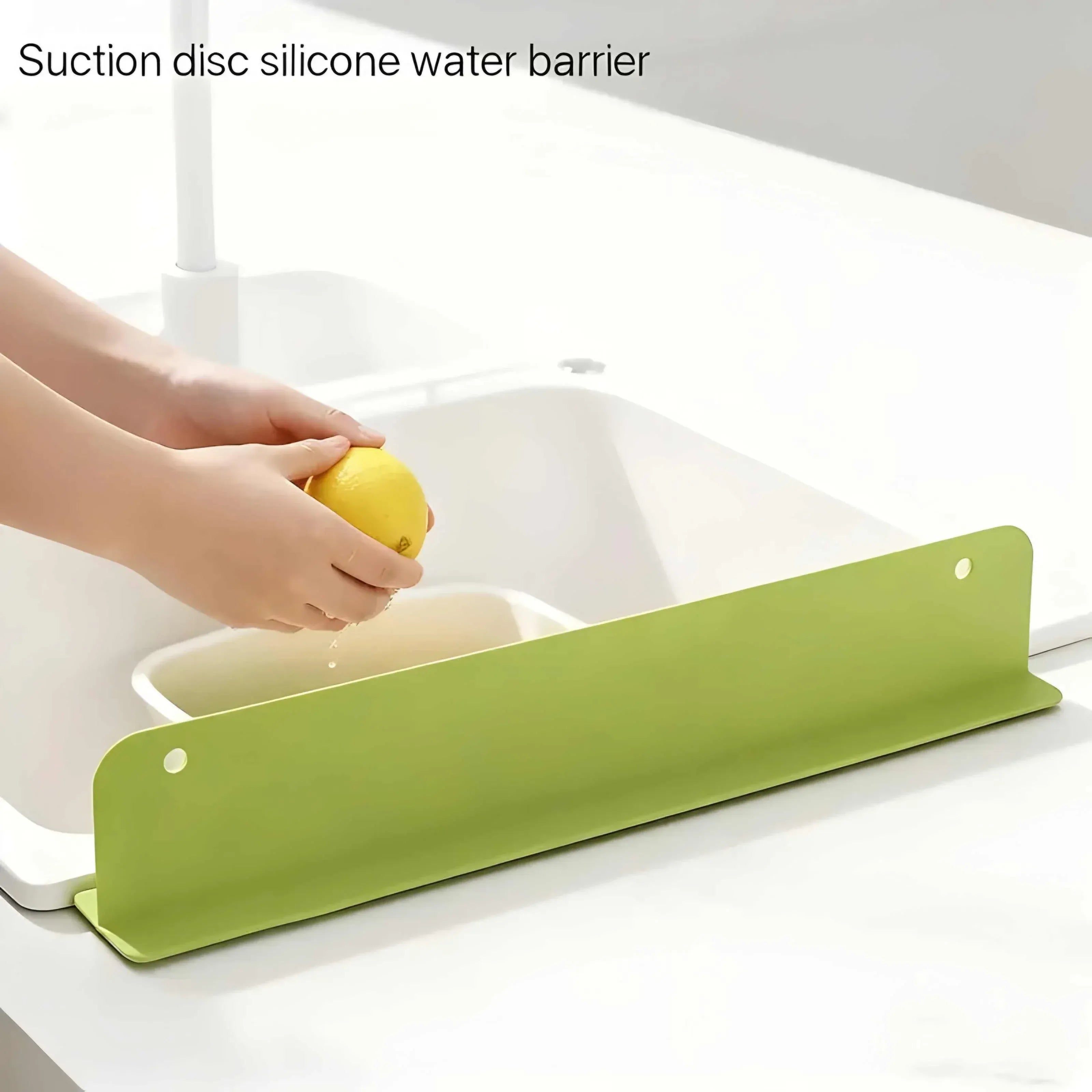 Waterproof Silicone Kitchen Sink Splash Guard – Anti-Splash Water Deflector