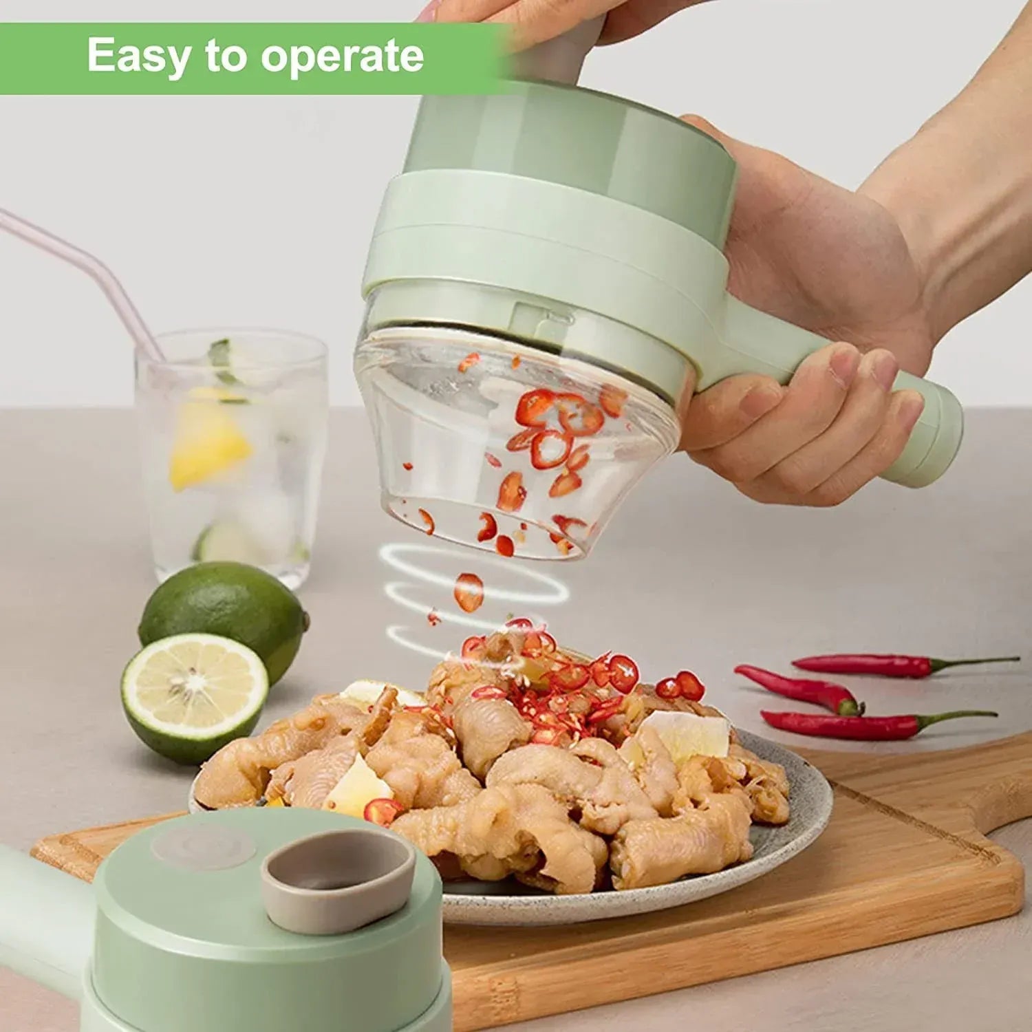 Multifunctional Handheld Electric Compact Chopper