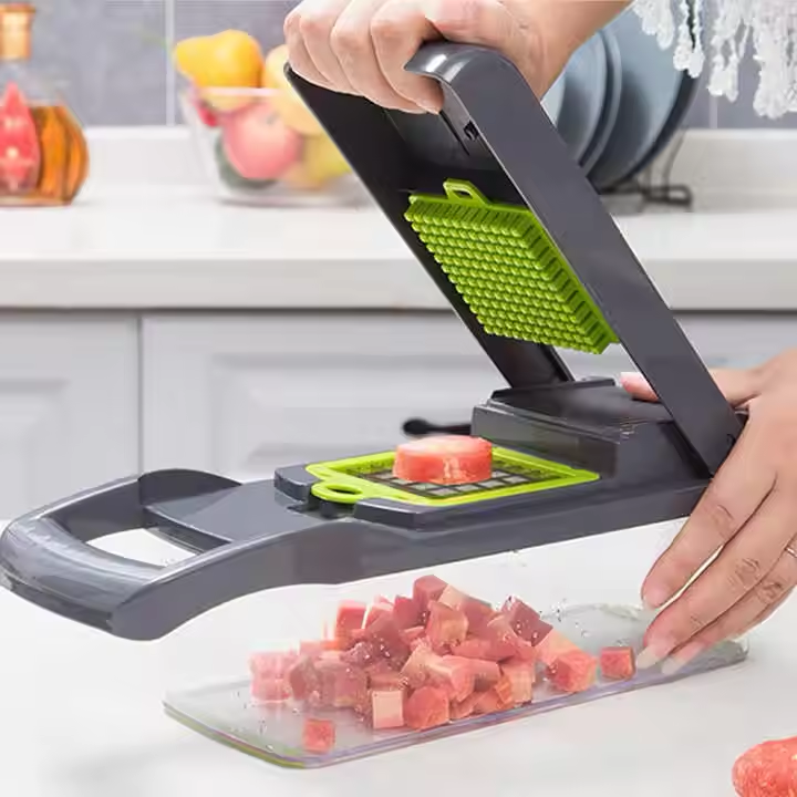 Premium 13-in-1 Vegetable Chopper, Dicer & Slicer with Food Container