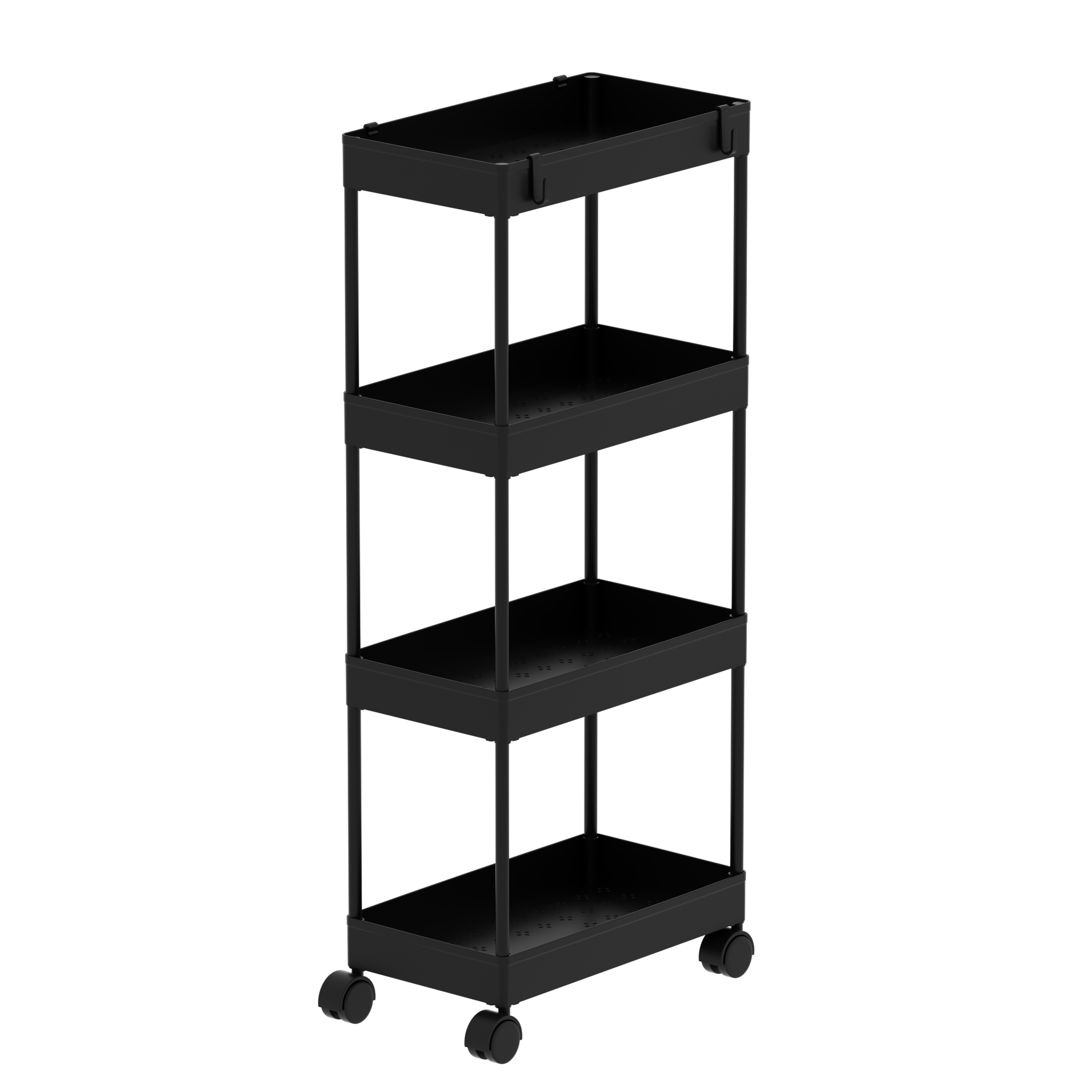 Premium Under-Sink Organizer – Metal Storage Drawer with Hooks & Holders