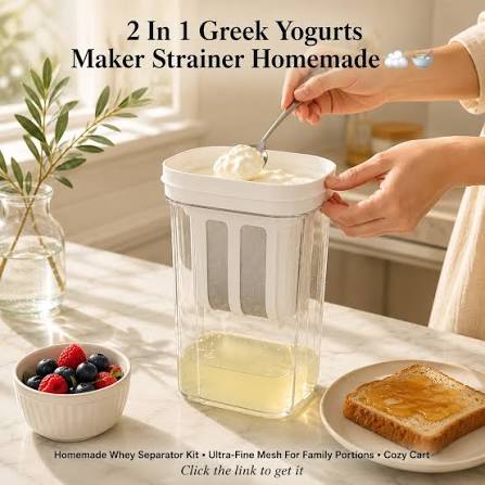 Ultra-Fine Greek Yogurt Strainer & Whey Separator
